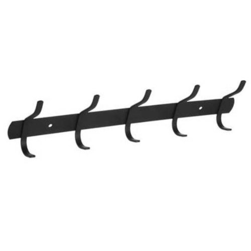 Percha 5 Ganchos Negro